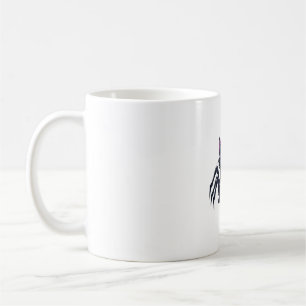 Caneca De Café Gato Giro Cinto - Pernas de Aranha e Olhos Cardíac