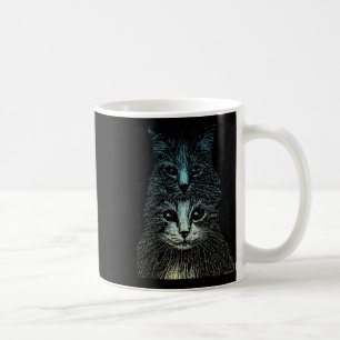 Caneca De Café Gato Gótico Artístico Vintage de Gótico assustador