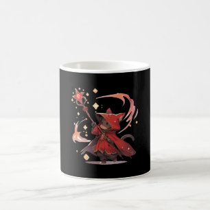 Caneca De Café Gato Herói Mago Vermelho Fofo