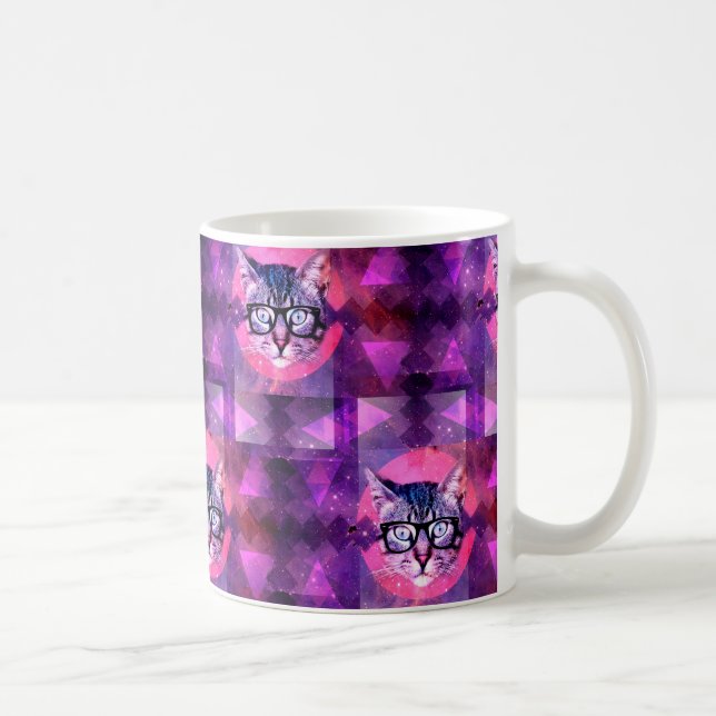 Caneca De Café gato iluminado (Direita)