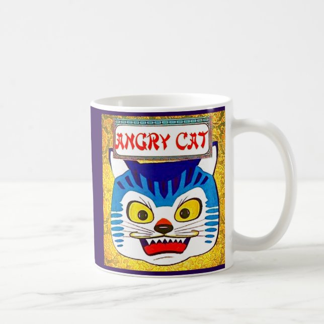Caneca De Café Gato Irritado (Direita)