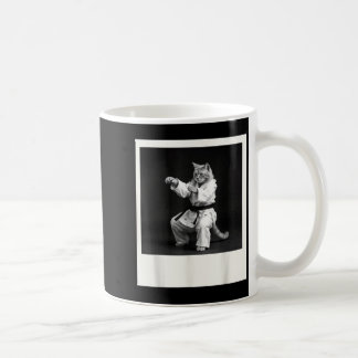 Caneca De Café Gato Jiu Jitsu Karate Taekwondo Gráfico Engraçado