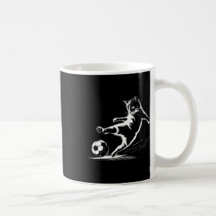 Caneca De Café Gato Jogando Futebol Byll Gráfico Esportes Gato Di