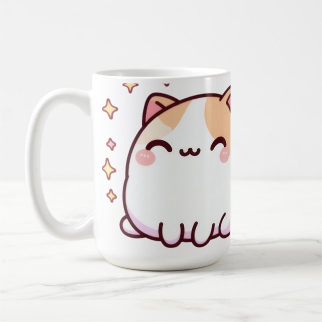 Caneca De Café Gato kawaii bonito (Esquerda)