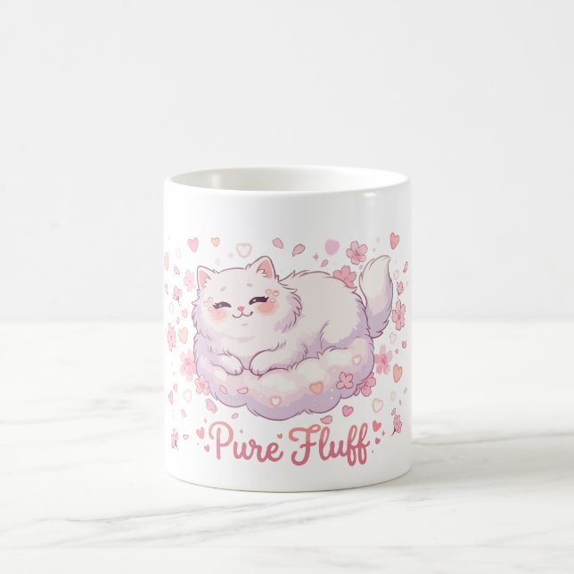 Caneca De Café Gato Kawaii Fofo Puro Algodão (Centro)