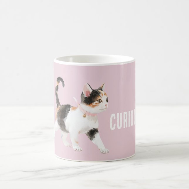 Caneca De Café Gato Laranja Preto Branco (Centro)