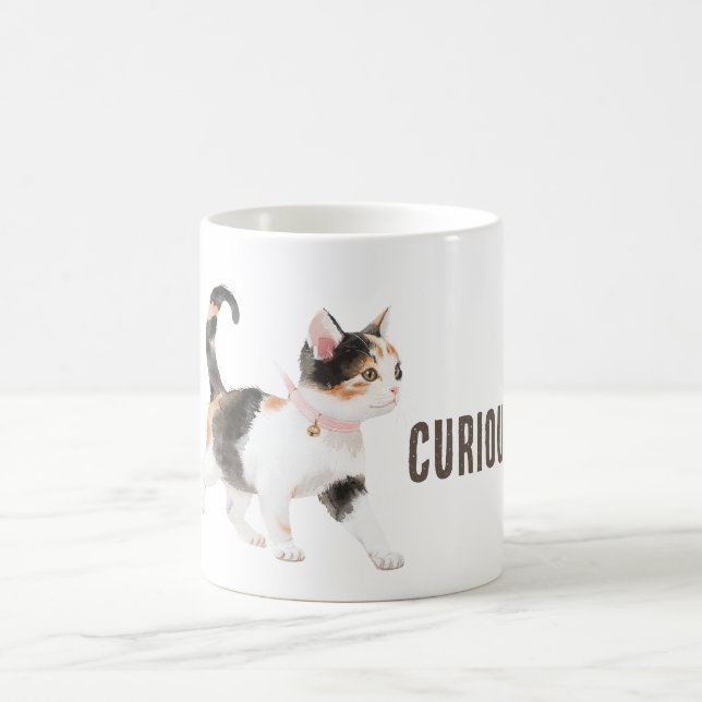 Caneca De Café Gato Laranja Preto Branco (Centro)