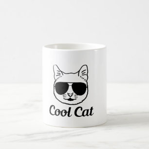 Caneca De Café gato legal   design para amantes de gatos