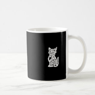 Caneca De Café Gato Louco Senhora Engraçada Meninas Engraçadas Mu