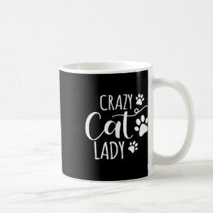 Caneca De Café Gato Louco Senhora Engraçada Mídia De Gato Para Ho