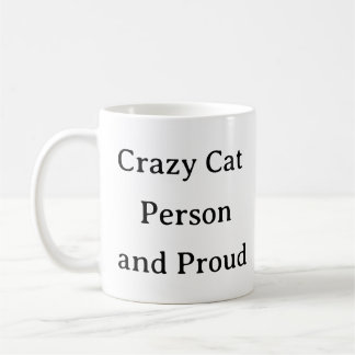 Caneca De Café Gato Lover Mug - Gato Louco e Orgulhoso