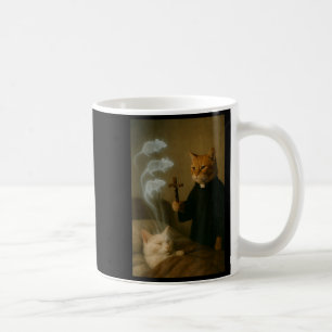 Caneca De Café Gato Mago Meme Gato Exorcismo Rato Divertido Fanta