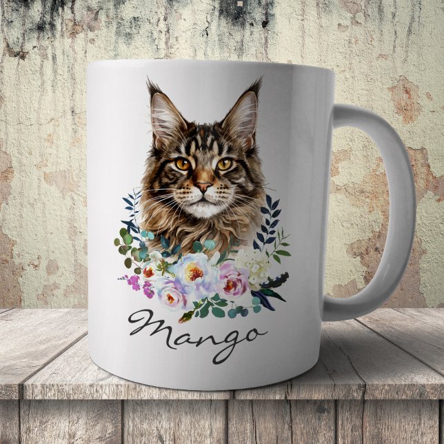 Caneca De Café Gato Maine Coon (Criador carregado)