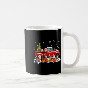 Caneca De Café Gato Maine Coon Caminhão Vermelho Árvore de Natal