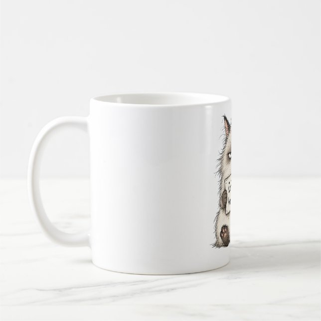 Caneca De Café Gato Mal-humorado (Esquerda)