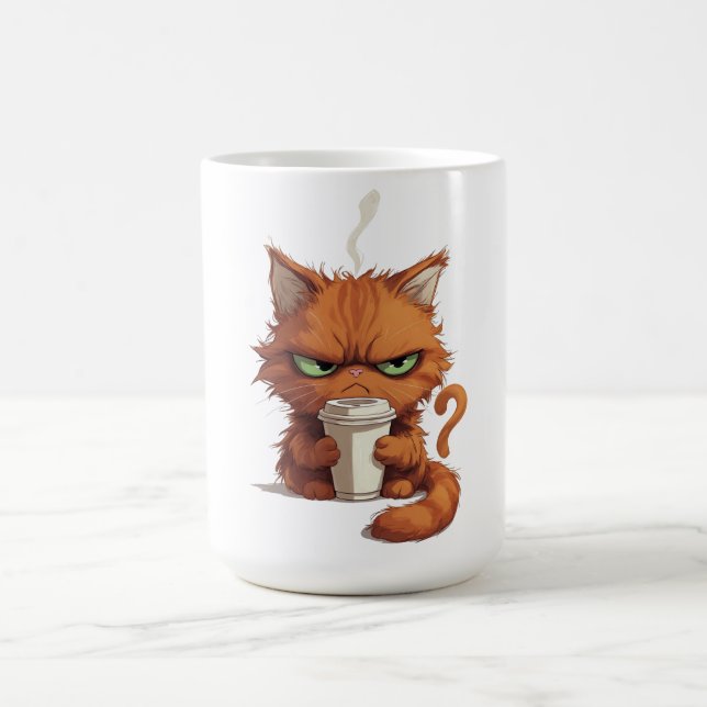Caneca De Café Gato Mal-Humorado Engraçado  (Centro)