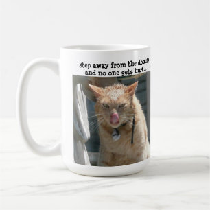 Caneca De Café Gato mal-humorado, etapa longe das rosquinhas…