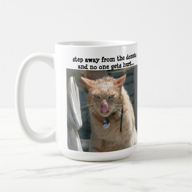 Caneca De Café Gato mal-humorado, etapa longe das rosquinhas… (Esquerda)