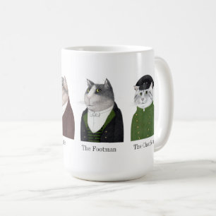 Caneca De Café GATO MEN Tall White Mug + Texto
