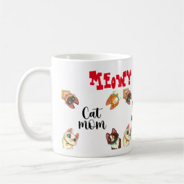 Caneca De Café Gato Meowy Catmas 