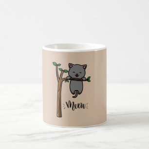 CANECA DE CAFÉ GATO MIA NA ÁRVORE