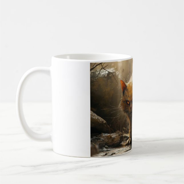 Caneca De Café Gato monstro  (Esquerda)