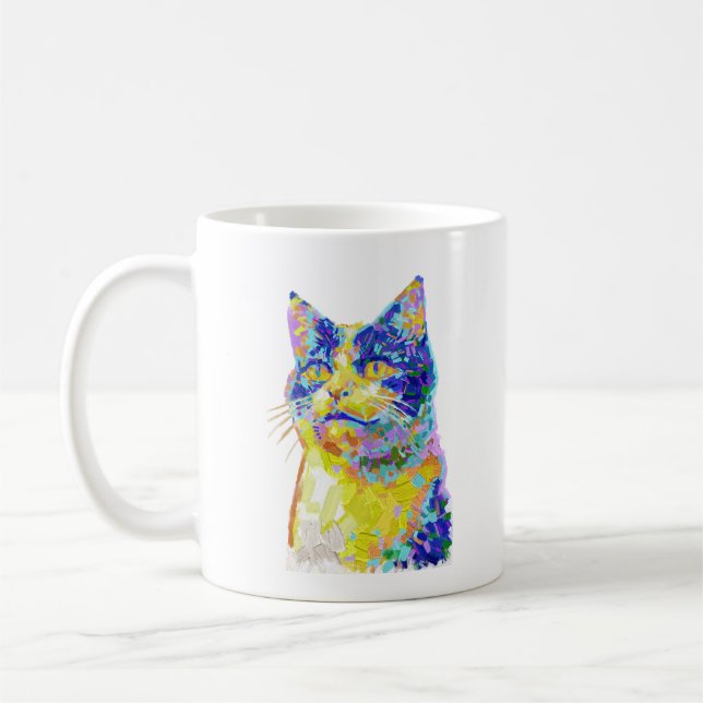 Caneca De Café Gato na Luz do Sol (Esquerda)