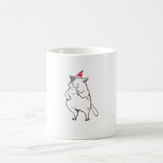 Caneca De Café gato natalino