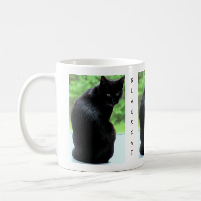 Caneca De Café Gato Negro (Esquerda)