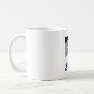 Caneca De Café Gato Negro Gato Asexual Gatinho LGBT-Q Orgulhoso