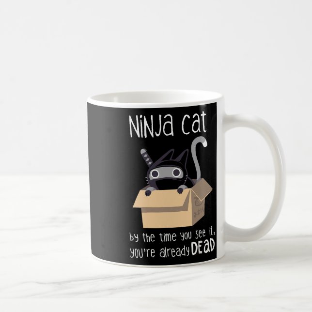 Caneca De Café Gato Ninja (Direita)