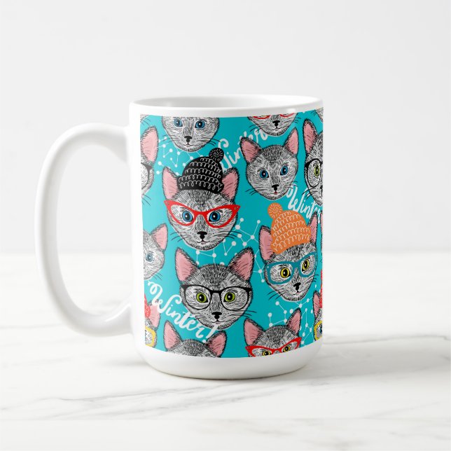 Caneca De Café Gato no chapéu (Esquerda)