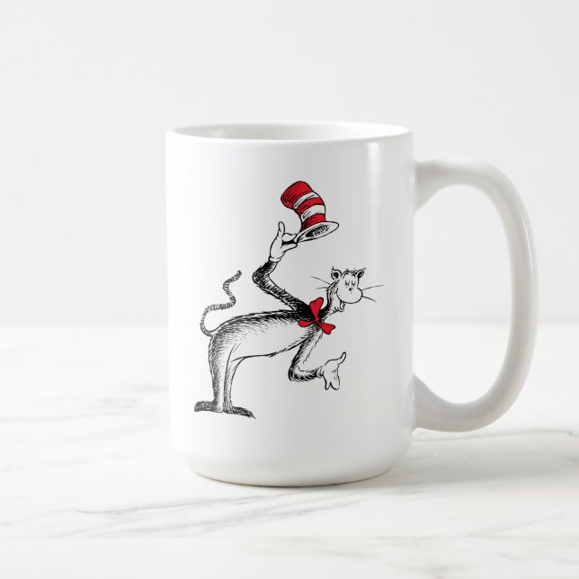 Caneca De Café Gato no Chapéu tira Arco (Direita)