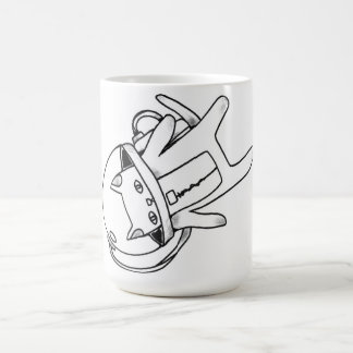 Caneca De Café gato no espaço