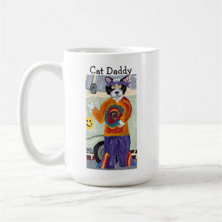 Caneca De Café Gato Pai Hippie Gato Smoking