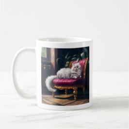 Caneca De Café Gato Persa Branco