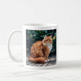 Caneca De Café Gato Persa Laranja