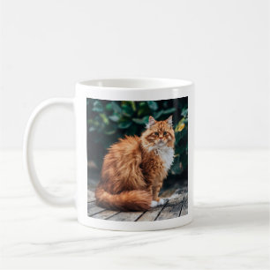 Caneca De Café Gato Persa Laranja