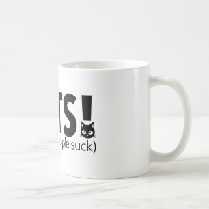 Caneca De Café Gato porque as pessoas sugam