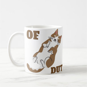 Caneca De Café Gato Preguiçoso "Fora de Serviço" Gato Fofo 