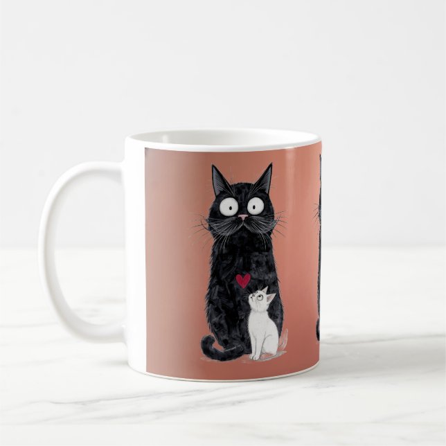 Caneca De Café gato preto (Esquerda)