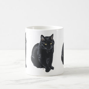 Caneca De Café Gato preto bonito