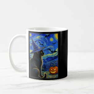 Caneca De Café Gato Preto de Halloween Amante de Gatos Engraçados