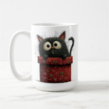 GATO PRETO DE NATAL FOFO E EXCÊNTRICO