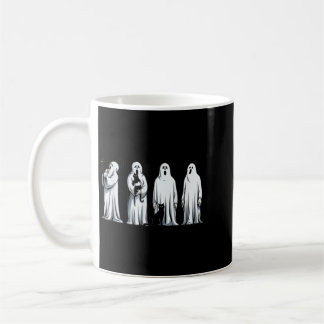 Caneca De Café Gato Preto do Dia das Bruxas Fantasma Temporada As