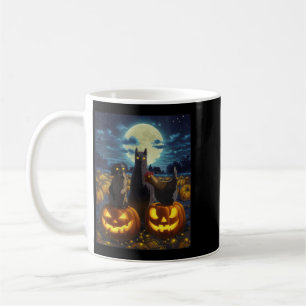 Caneca De Café Gato Preto Feminino Cachorro Galinha Halloween Abó