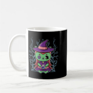 Caneca De Café Gato Preto Fofo Chapéu de Bruxa E Poção Mágica Par
