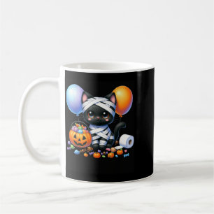 Caneca De Café Gato Preto Fofo de Halloween Abóbora Truque ou Tra