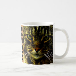 Caneca De Café Gato que Hypnotizing o Meow da foto dos olhos