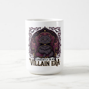Caneca De Café Gato Sarcástico Atualmente Na Minha Era de Vilão